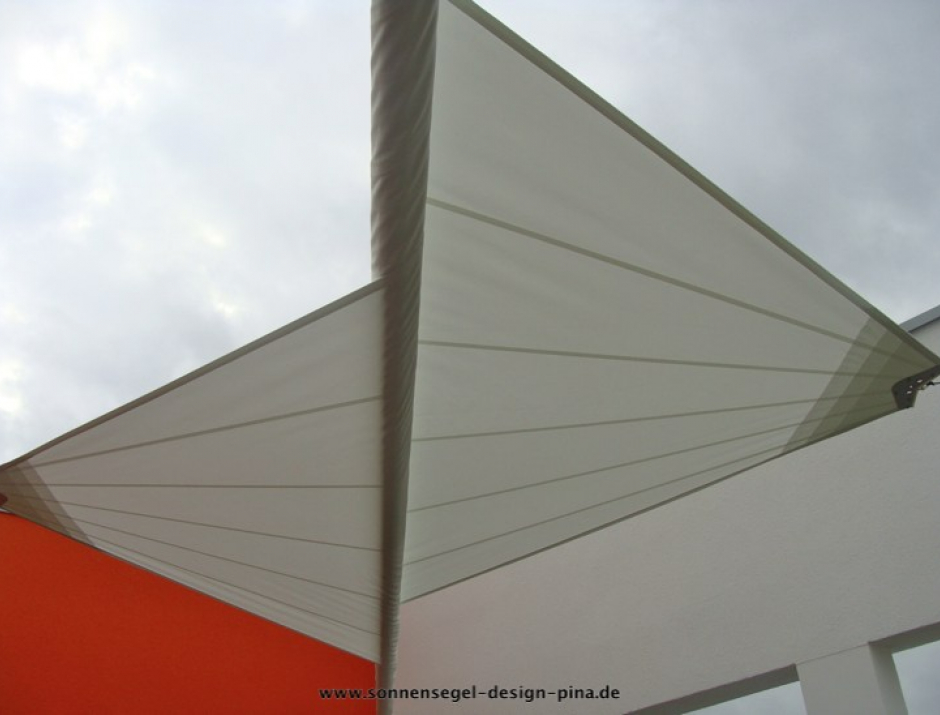 Sonnensegel aufrollbar in elektrisch als Dachterrassen Sonnenschutz