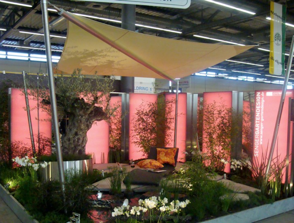 Münster  Sonnensegel für Messestand