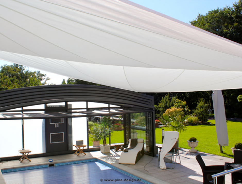 Dortmund Sonnensegel auf Terrasse über Pool