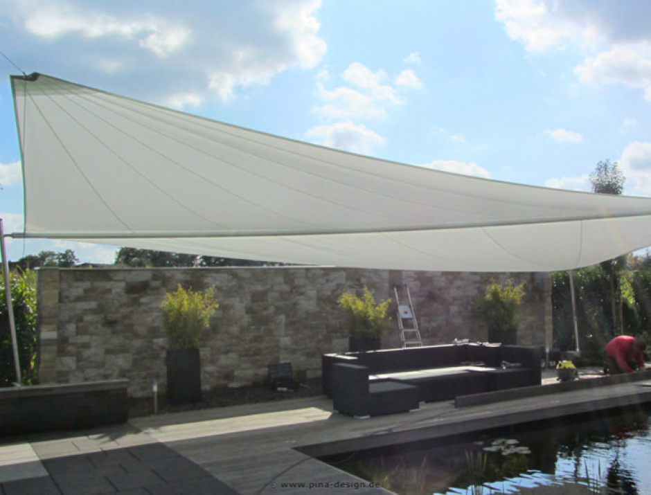 Nottuln - Sonnensegel am Pool auf Terrasse