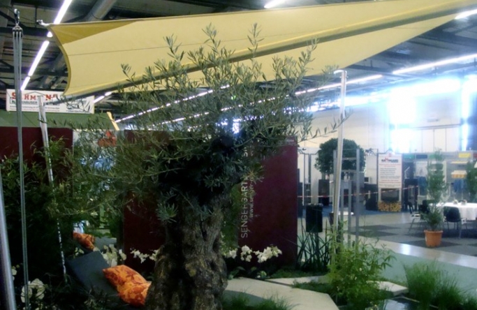Münster  Sonnensegel für Messestand