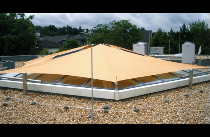 Westerwald Volksbank II. – Sonnensegel als Sonnenschutz