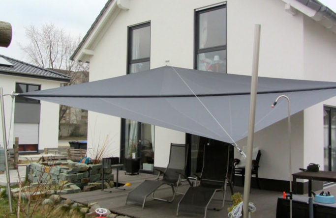 Lippstadt Sonnensegel über Hausterrasse