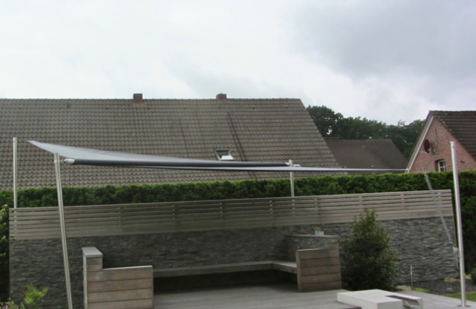 Ahaus Sonnensegel über Gartenterrasse/ Lounge