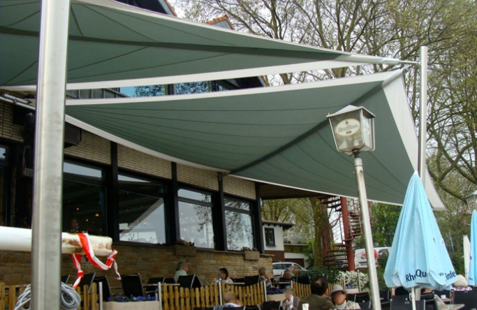 Voerde "Arche" Sonnensegel Restaurant Außenterrasse 